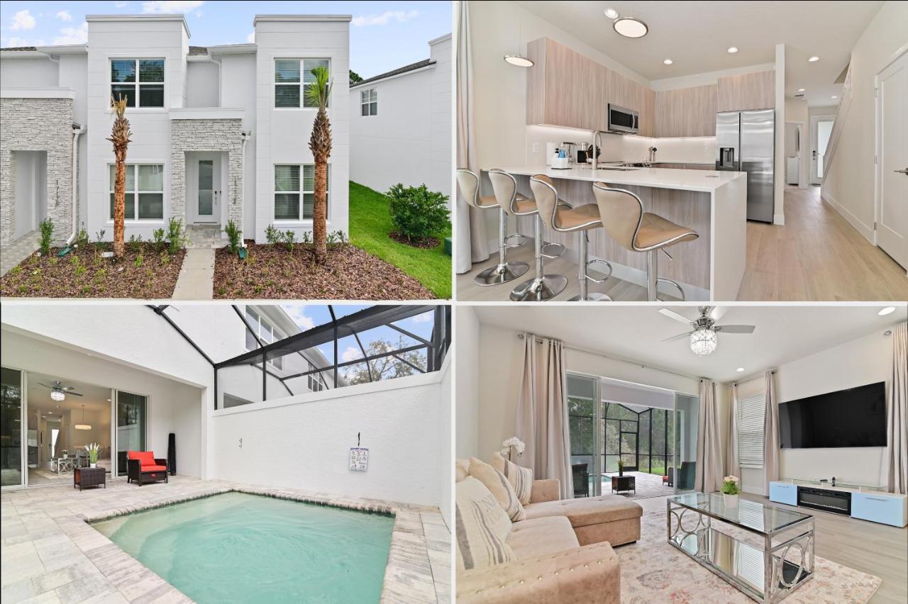 New Modern & Spacious Townhouse Near Disney - 4Br And 3Fb 올랜도 외부 사진